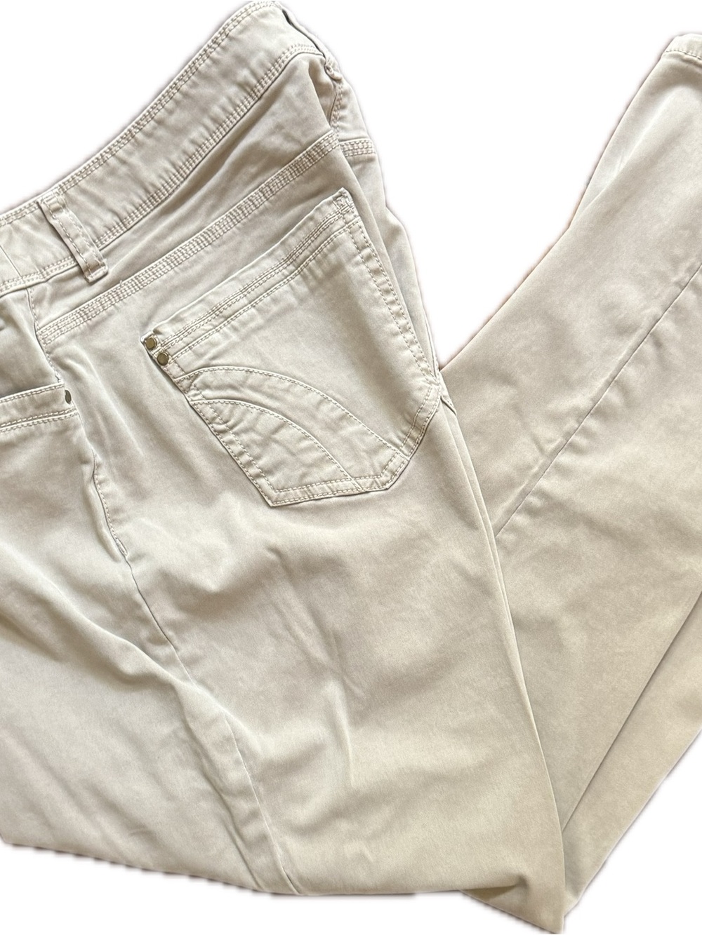 Chico's Straight Leg Pants in Light Cream